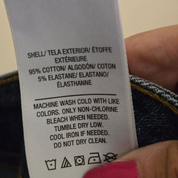 Hudson Ruby Denim Mid Rise Shorts Rolled Chic Logo Size 29 - Picture 8 of 8